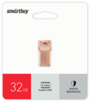 Накопитель USB 32Gb SmartBuy MC5 Metal Kitty Pink