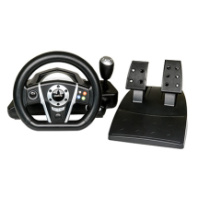 Dialog Руль Gran Tourismo GW-235VR - эффект вибрации, 2 педали + рычаг, PC,USB,PS4,XB1,Android, S
