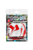 Гарнитура Exployd EX-HP-1370, внутриканальная, красный (пакет) Гарнитура Exployd EX-HP-1370, внутриканальная, красный (пакет)