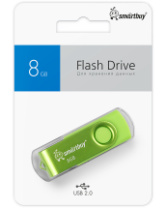 Накопитель USB 8Gb SmartBuy Twist Green Накопитель USB 8Gb SmartBuy Twist Green