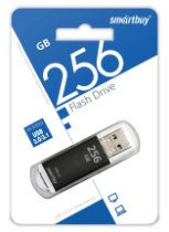 Накопитель USB 256Gb SmartBuy V-Cut Black 3.0/3.1