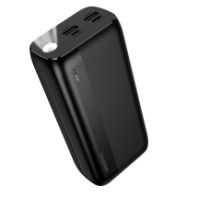 Аккумулятор внешний BOROFONE BJ86A 30000mAh, с фонариком, черный