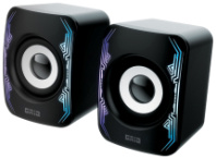 Ак. система 2.0 Qumo GRID AS009, 10Вт, USB/AUX 3.5мм/RGB подсветка, черный Ак. система 2.0 Qumo GRID AS009, 10Вт, USB/AUX 3.5мм/RGB подсветка, черный