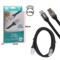 Кабель DisplayPort - DisplayPort 1.4V 8K 1,5м черный