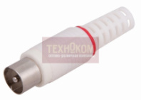 Штекер TV пласт. Japan PROCONNECT, белый (05-2041-2)