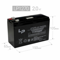 Аккумулятор 12V 7Ah Live-Power LP1270 (Размеры: 151*65*96 мм) Аккумулятор 12V 7Ah Live-Power LP1270 (Размеры: 151*65*96 мм)