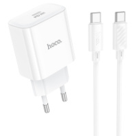 СЗУ Hoco C76A Pro, 1Type-C, PD30W, 3A + Type-C/Type-C 1м, белый