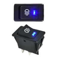 Выключатель клавишный 12V 35А (4с) ON-OFF с синей LED подсветкой REXANT Выключатель клавишный 12V 35А (4с) ON-OFF с синей LED подсветкой REXANT