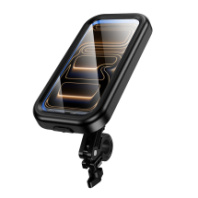 Держатель для велосипеда и мотоцикла влагозащищенный Hoco H95, 4,5-7", черный