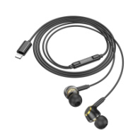 Гарнитура Borofone BM90, внутриканальная, Lightning, черный