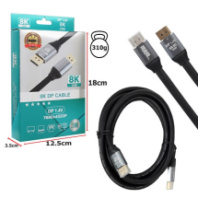 Кабель DisplayPort - DisplayPort 1.4V 8K 3м черный