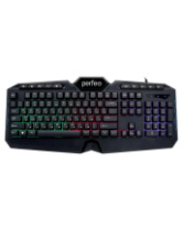 Клавиатура Perfeo VISION, Multimedia, USB, мембран.,104кл., черный Клавиатура Perfeo VISION, Multimedia, USB, мембран.,104кл., черный