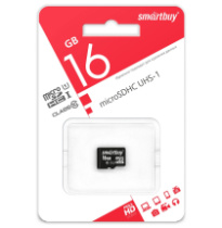 Карта памяти micro SD 16Gb SmartBuy class 10 UHS-I  без адаптера