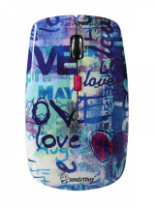 Мышь SmartBuy 327AG-LV-FC, USB, беспр.,опт.,4кн., 1000-2000dpi, Love