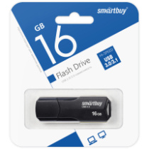 Накопитель USB 16Gb SmartBuy Clue Black 3.0/3.1