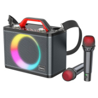 Колонка Hoco BS57 25Вт (FM+AUX+USB+microSD+Bluetooth+подсветка+2 микрофона BT) черный