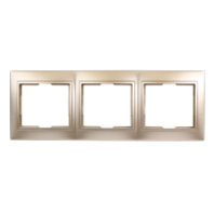 Рамка 3-местная горизонтальная SmartBuy "Венера" шампань Рамка 3-местная горизонтальная SmartBuy "Венера" шампань