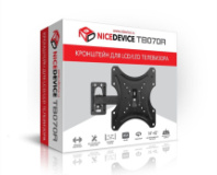 Кронштейн для LED телевизора 14"-42" до 36 кг, ТB070R, NICEDEVICE, поворотный, черный