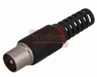 Штекер TV пласт. Japan PROCONNECT, черный (05-2042-2)