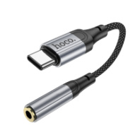 Аудио конвертер Hoco LS36, Type-C - AUX 3.5мм (шт/гн), черный
