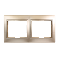 Рамка 2-местная горизонтальная SmartBuy "Венера" шампань Рамка 2-местная горизонтальная SmartBuy "Венера" шампань
