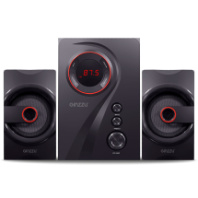 Ак. колонки 2.1 Ginzzu GM-406, 20W+2*10W RMS, Bluetooth, FM+USB+SD+ПДУ, черный