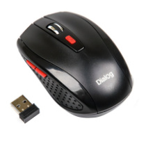 Мышь Dialog Pointer MROP-01U, USB, беспр.,опт.,6кн., 600-1600dpi, черный