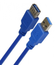 Кабель удлинитель USB - USB 3.0 (AM-AF) 1.8м SmartBuy синий (K-870-100)