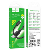 Кабель HOCO Type-C - Type-C X119 3A, PD 60W, тканевая оплетка, 1м, черный