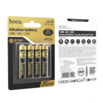 Батарейка Hoco High Energy LR6 (AA)  BL4 (мятая упаковка)