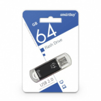 Накопитель USB 64Gb SmartBuy V-Cut Black