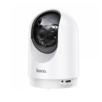 Видеокамера IP Hoco D1 Wi-Fi 3mp белая/3Mpx/2.8mm/ИК/PTZ/цветная/пластик/внут/128Gb