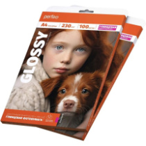 Бумага Perfeo глянцевая A4 , 230г/м. 100л