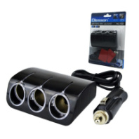 Разветвитель прикуривателя Olesson 1521, 3 выхода, черный