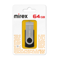 Накопитель USB 64Gb Mirex Swivel Black