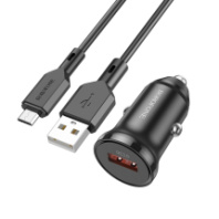 АЗУ BOROFONE BZ18, 1USB, QC3.0, 3A + MicroUSB 1м, черный АЗУ BOROFONE BZ18, 1USB, QC3.0, 3A + MicroUSB 1м, черный