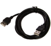 Кабель удлинитель USB - USB 2.0 (AM-AF) 1.8м Perfeo черный