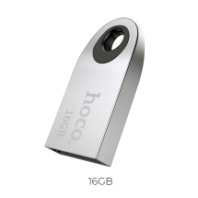 Накопитель USB 16Gb HOCO UD9, металл, Silver короткая