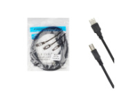 Кабель USB - USB 2.0 (AM-BM) 3м с фильтром DL32 черный