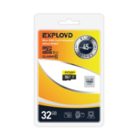 Карта памяти micro SD 32Gb Exployd class 10 UHS-1 Elite без адаптера