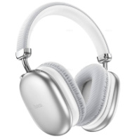 Гарнитура Bluetooth Hoco W35 Max, полноразмерная, AUX, MicroSD, шумоподавление, серебро