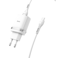 СЗУ Hoco C12Q, 1USB, QC3.0, 18W, 3A + MicroUSB 1м, белый 1/10/100 СЗУ Hoco C12Q, 1USB, QC3.0, 18W, 3A + MicroUSB 1м, белый 1/10/100