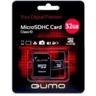 Карта памяти micro SD 32Gb Qumo class 10 с адаптером UHS-I Карта памяти micro SD 32Gb Qumo class 10 с адаптером UHS-I