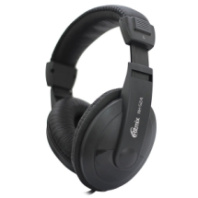 Наушники полноразмерные Ritmix RH-524, 2м, AUX 3.5мм, черный