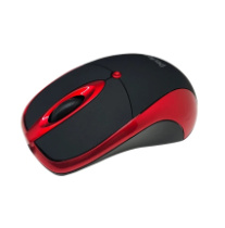 Мышь Perfeo ORION, USB, пров.,опт.,3кн., 1000dpi, черный/красный