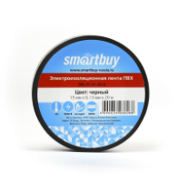 Изолента Smartbuy 0.13х15мм, 20 метров, черный