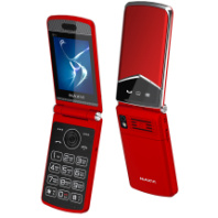 Телефон Maxvi E11 Red/Silver Телефон Maxvi E11 Red/Silver