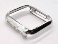 Кейс для часов Coteetci SmartWatch 4 44mm PC Plating Case, серебро,  пластик