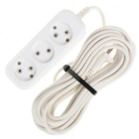 Сетевой удлинитель Jett 3 розетки, 10А, 2200Вт, 10м, ПВС 2х0.75, белый Сетевой удлинитель Jett 3 розетки, 10А, 2200Вт, 10м, ПВС 2х0.75, белый