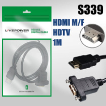 Удлинитель HDMI (шт) - HDMI (гн) 1м Live Power H292 без фильтров черный